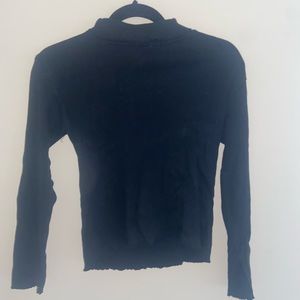 Womens Black long sleeve turtle neck